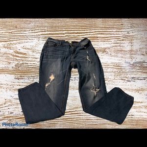 Distressed jeans
